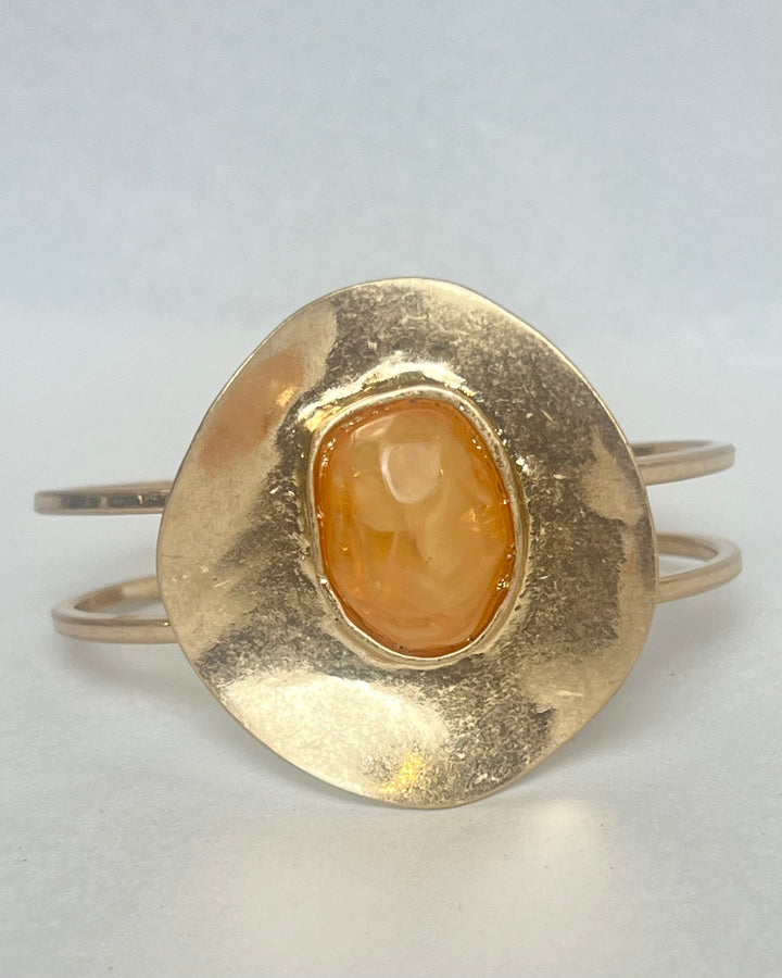 The Aegean Stone Hinged Cuff