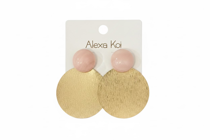 The Paloma Brushed Disk Earrings