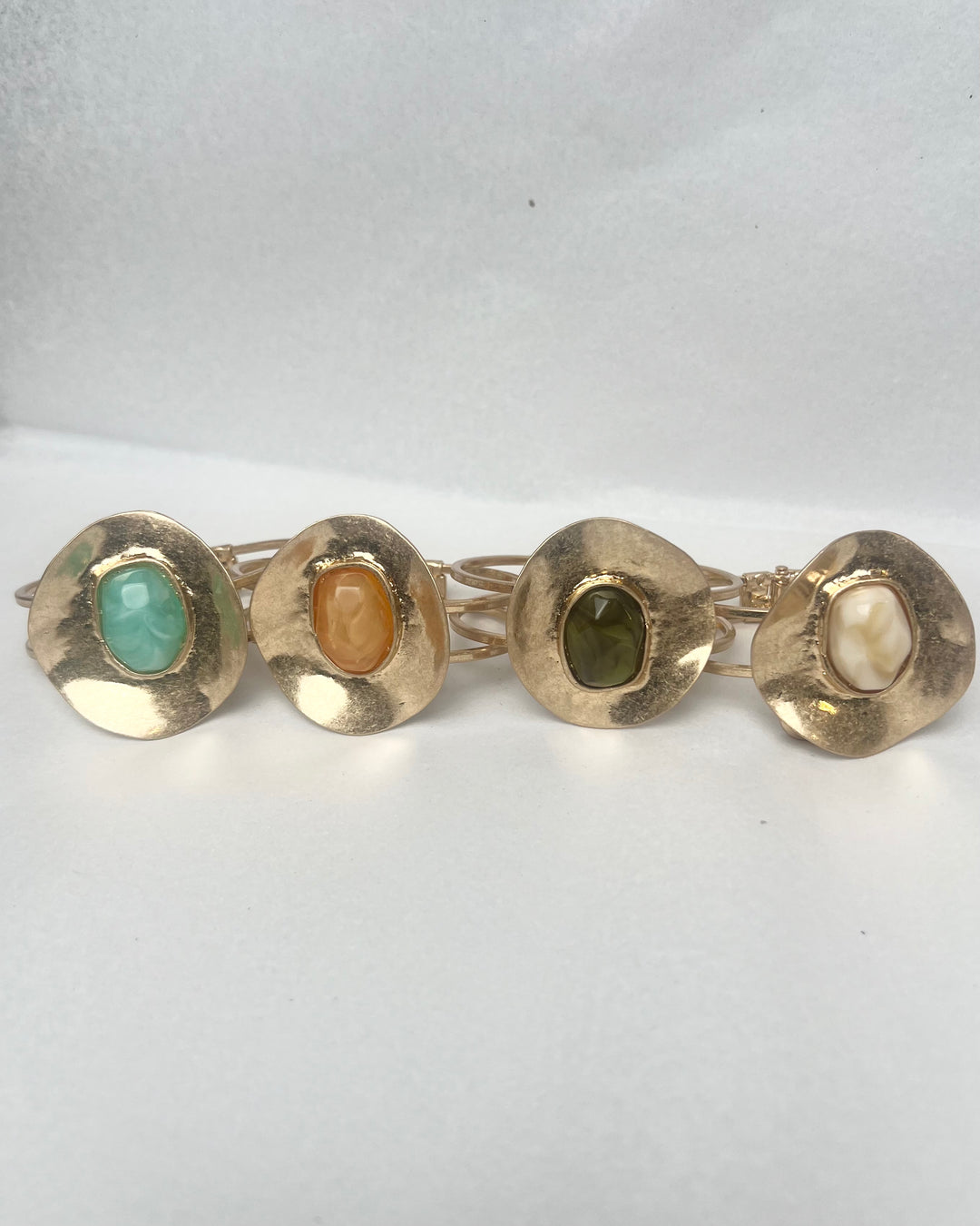 The Aegean Stone Hinged Cuff