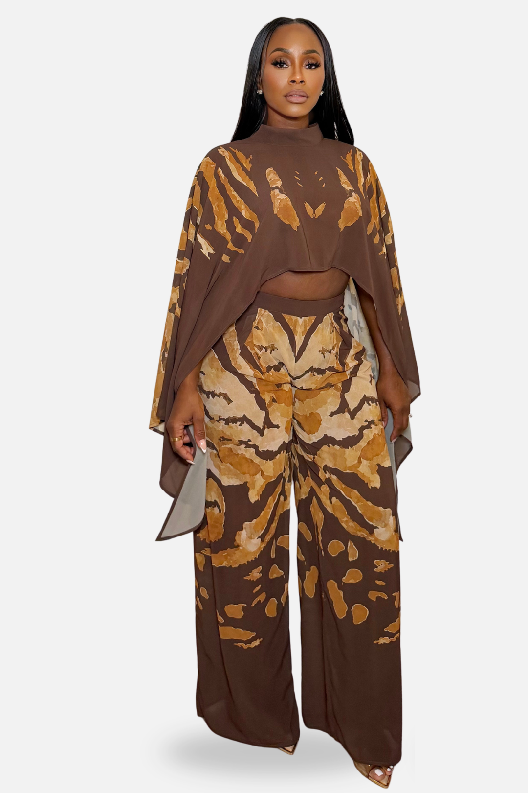 Amara Abstract Flow Set Chocolate Multi