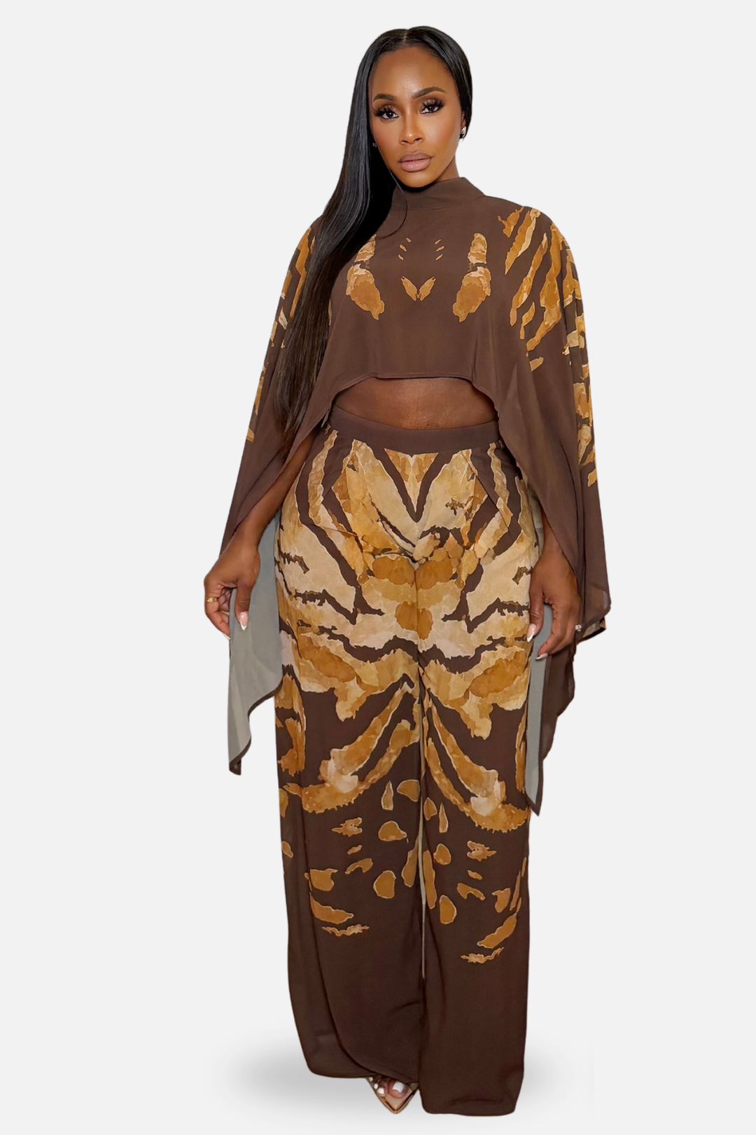 Amara Abstract Flow Set Chocolate Multi