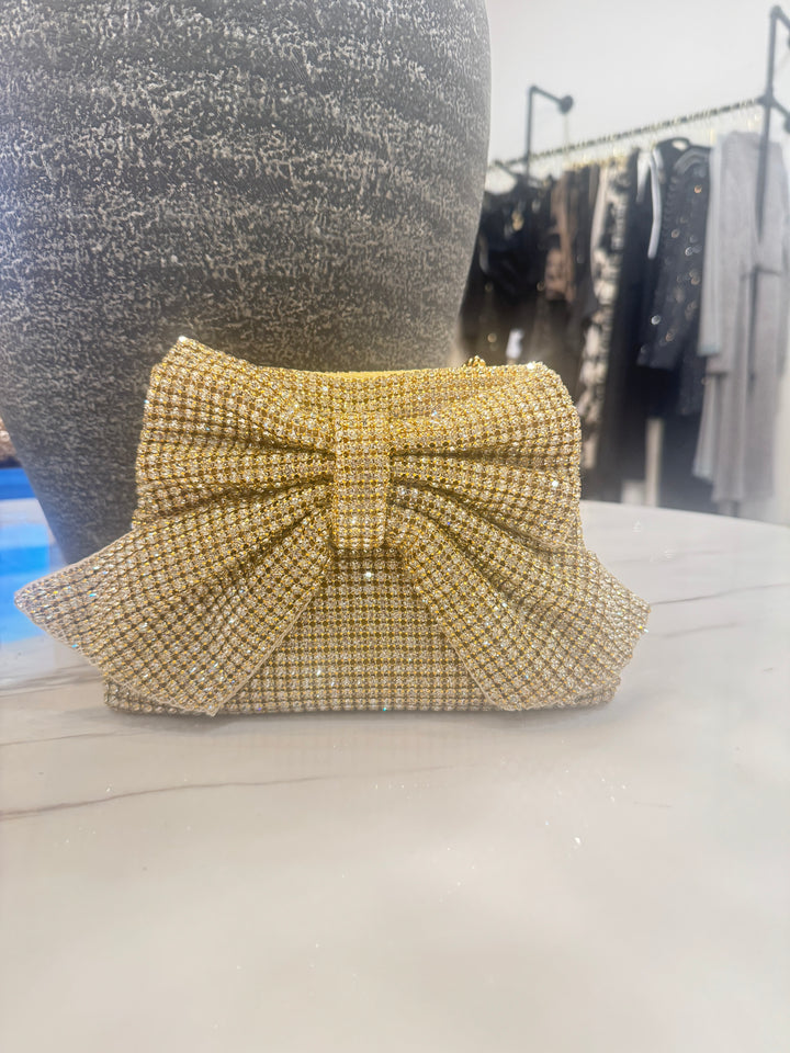 Rhinestone Bowe Clutch