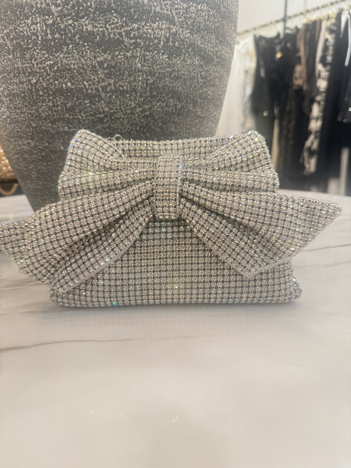Rhinestone Bowe Clutch