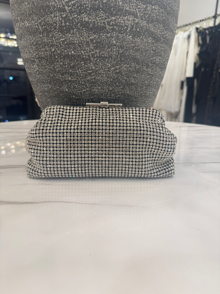 Crystal pouch clutch