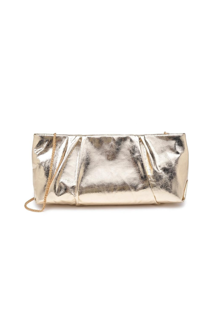Metallic Foil Open Clutch