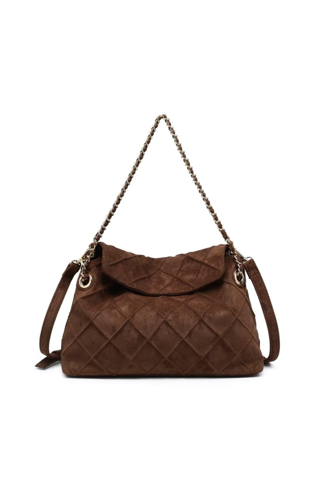 The Velvet Suede Flap Bag