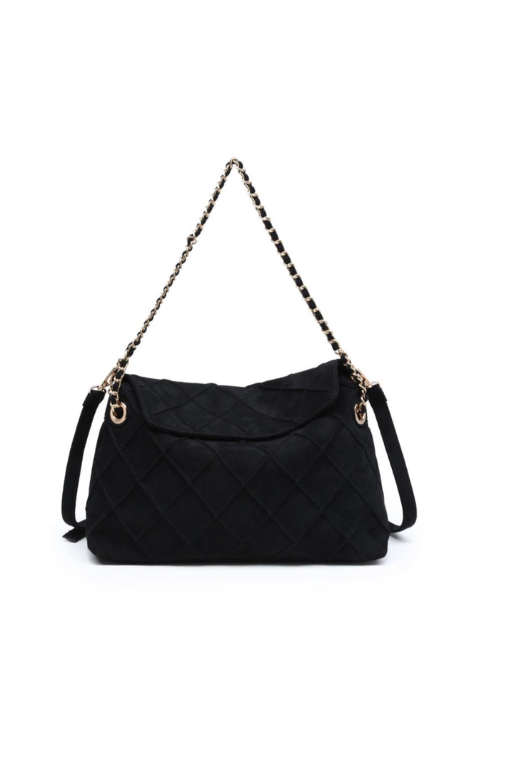The Velvet Suede Flap Bag