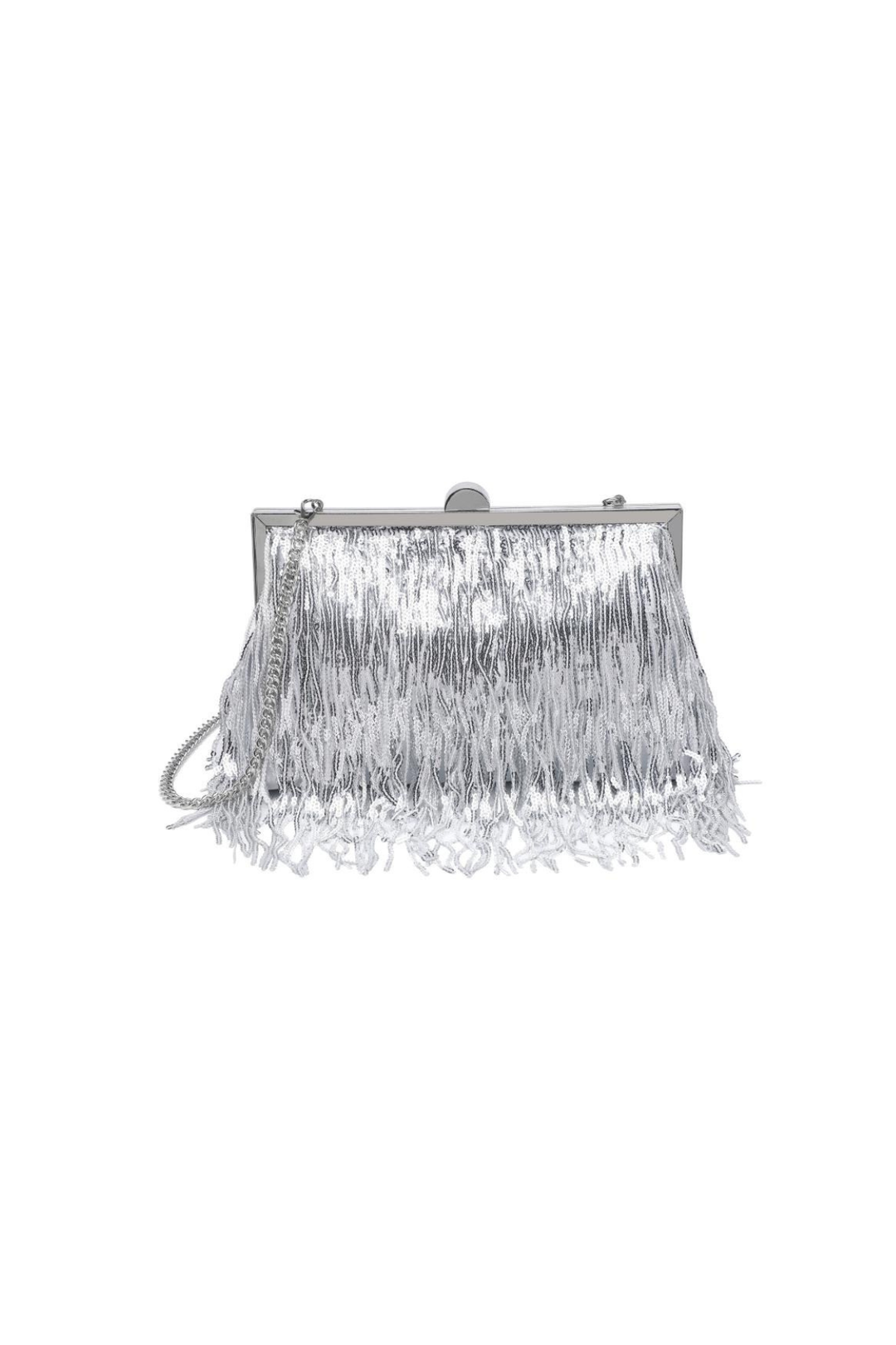 The Shimmer Fringe Clutch