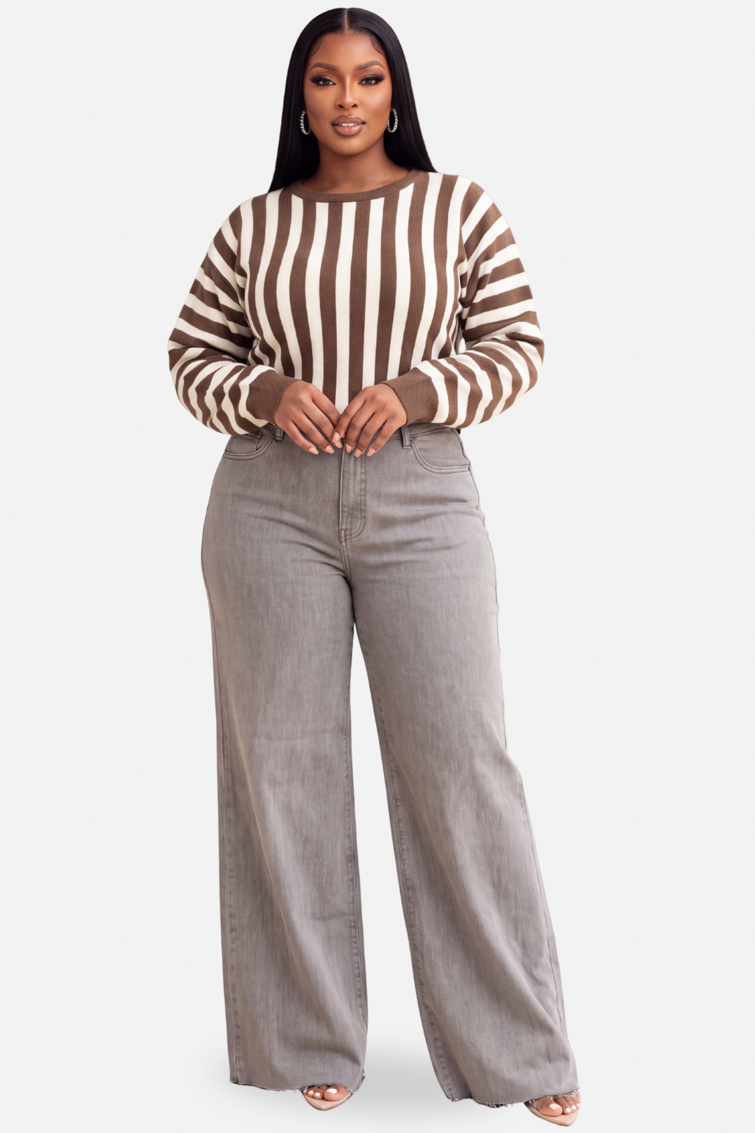 The Slate Wide-Leg Denim [Grey Wash]