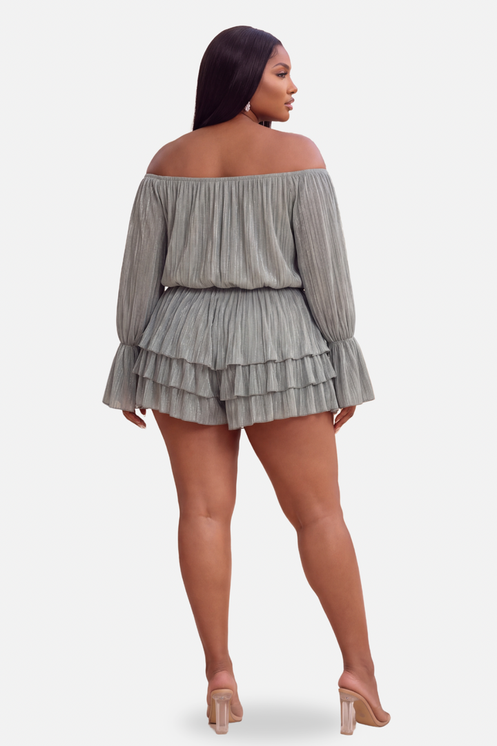 Gia Tiered Romper [Sage]
