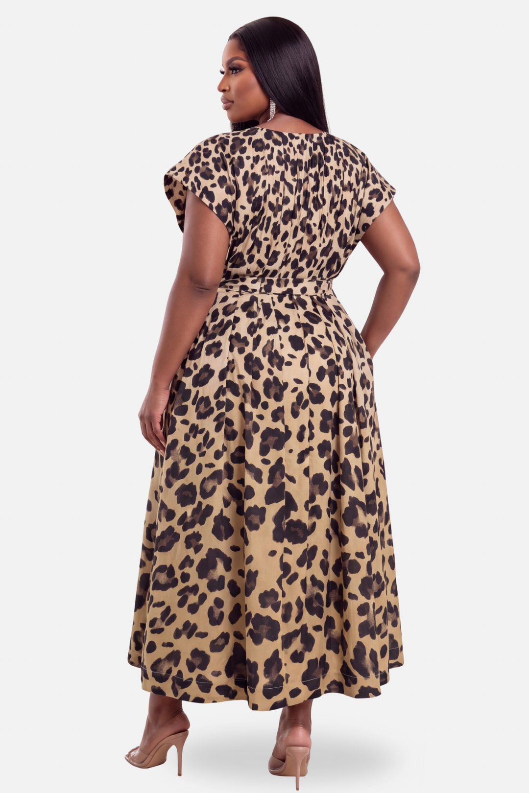 Untamed Elegance Maxi Dress [Leopard]