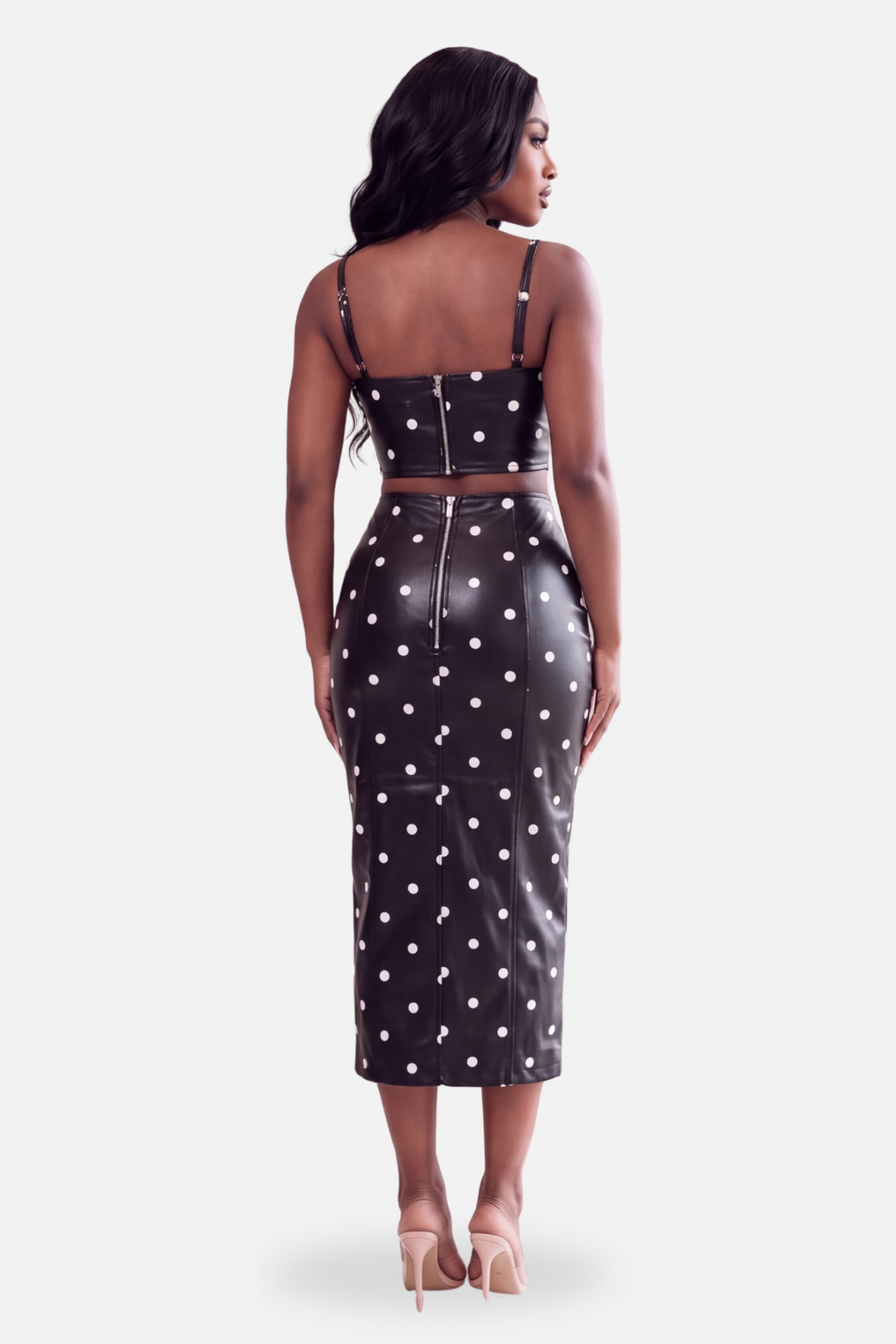 The Venice Leatherette Set [Black/White]
