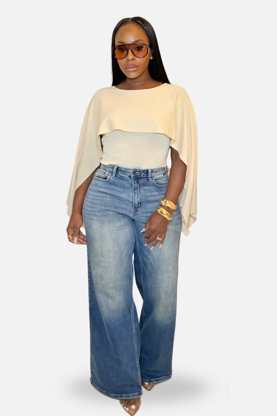 The Capri Convertible Knit Top [Cream]