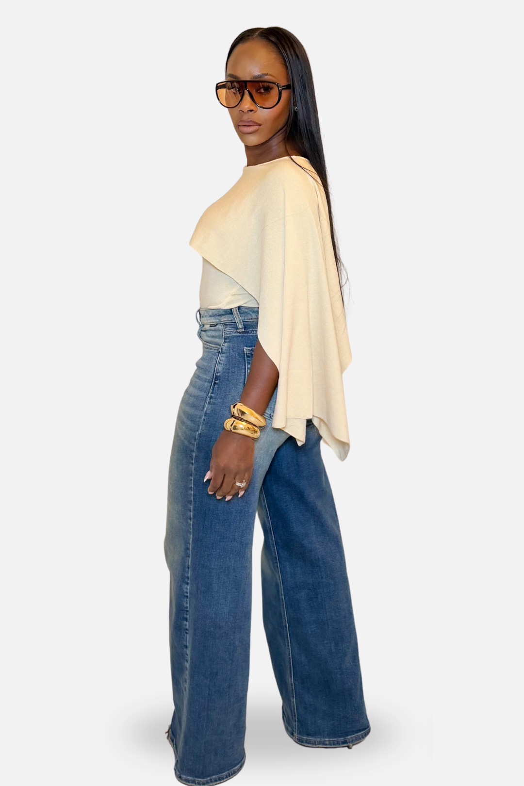 The Capri Convertible Knit Top [Cream]