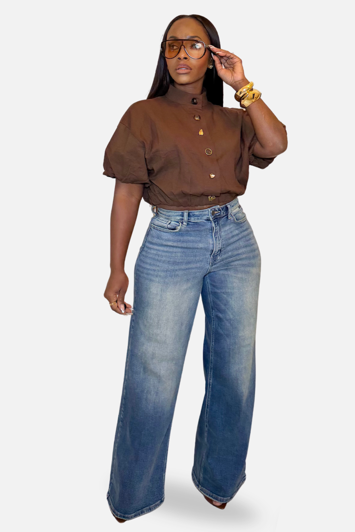 The Cleo Puff Sleeve Top