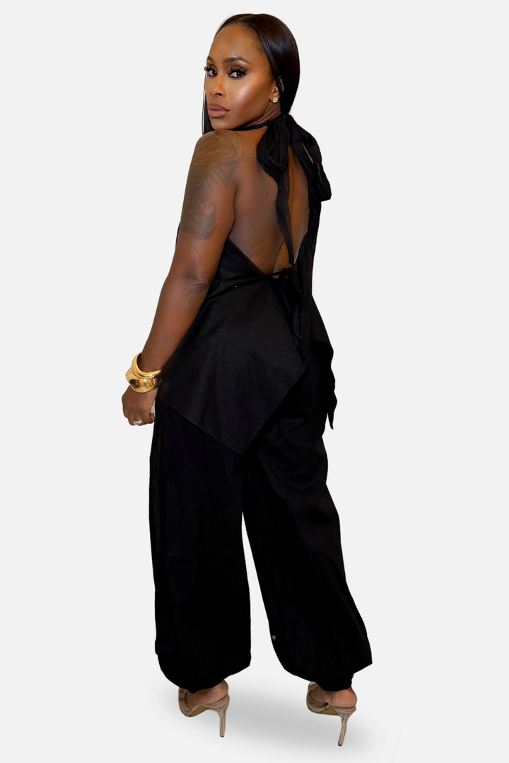 The Noa Linen Set [Black]