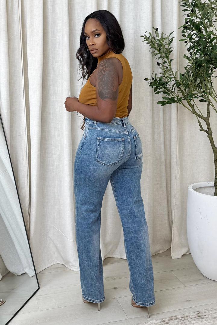 High Rise Wide Leg Baggy Jeans