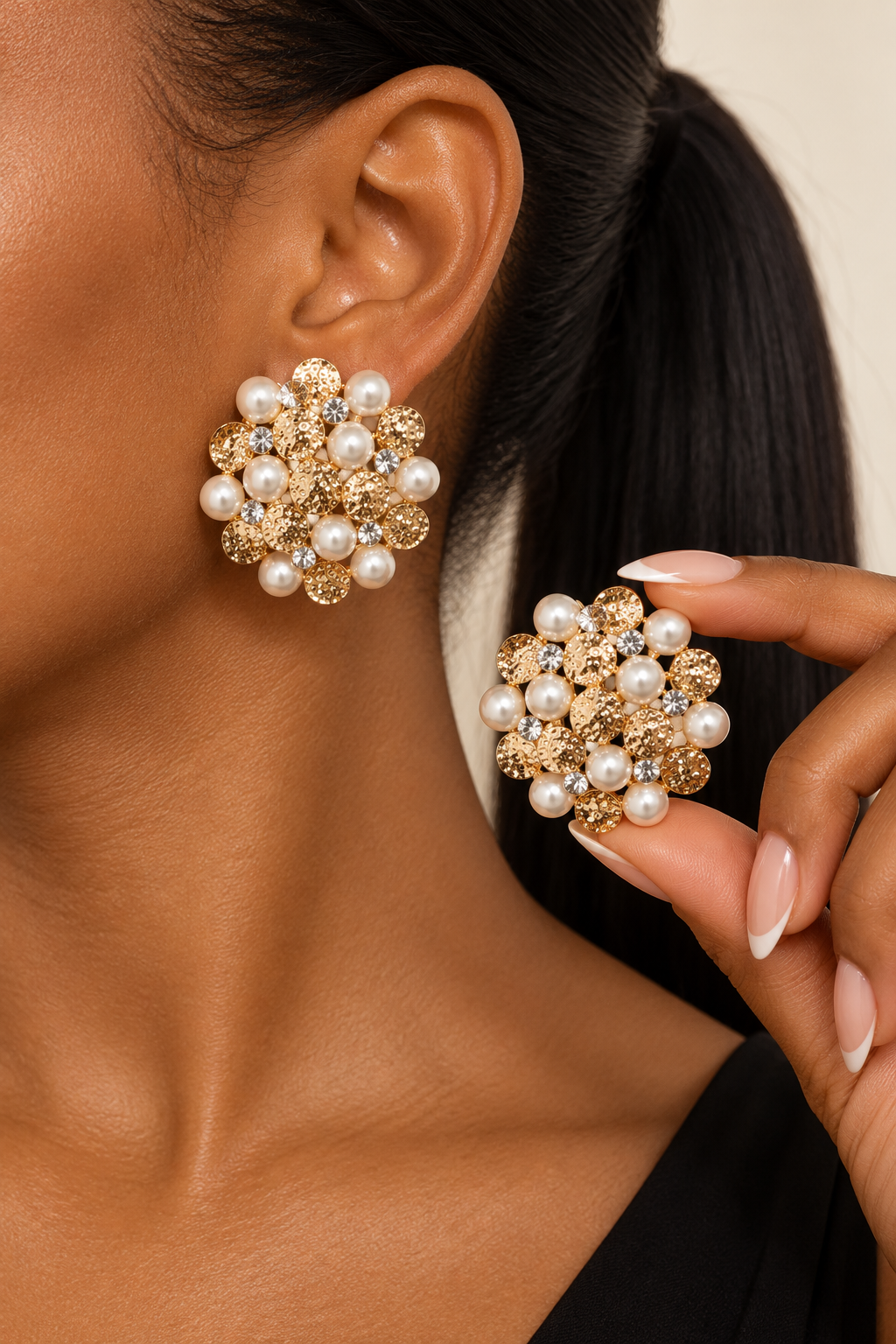 Pearl Bouquet Earrings