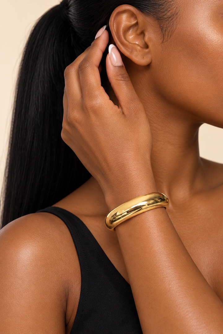 Polished Grace Bangle