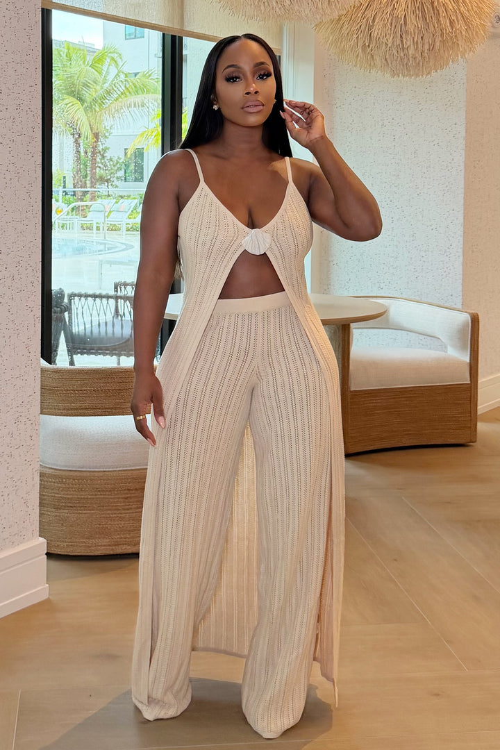 Coastal Escape Knit Set [Oatmeal]
