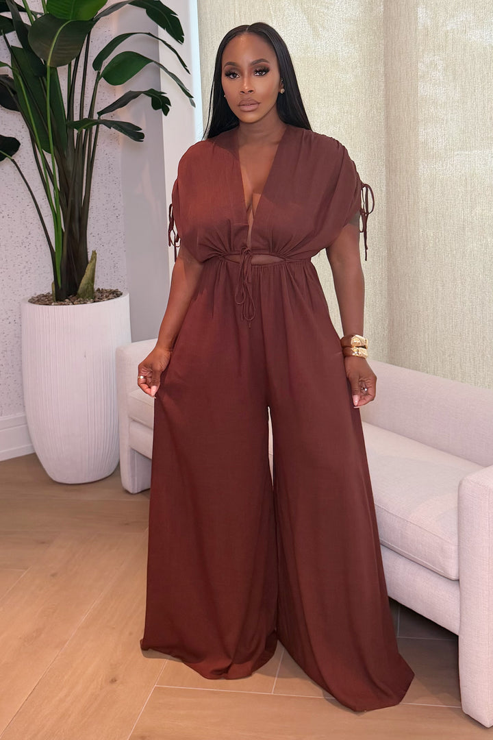 Midnight Muse Jumpsuit [Chocolate]