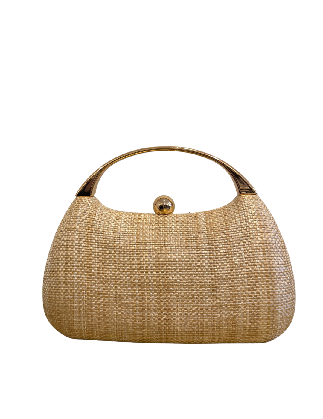 The Island Luxe Sphere Handle Clutch