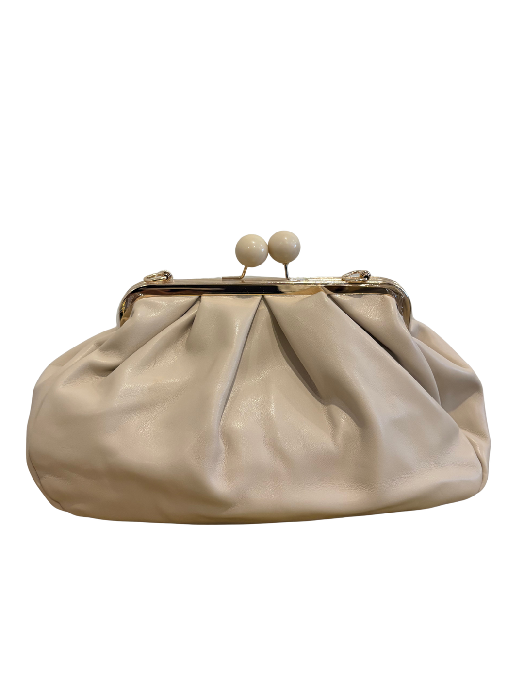 The Milan Ruched Clasp Pouch