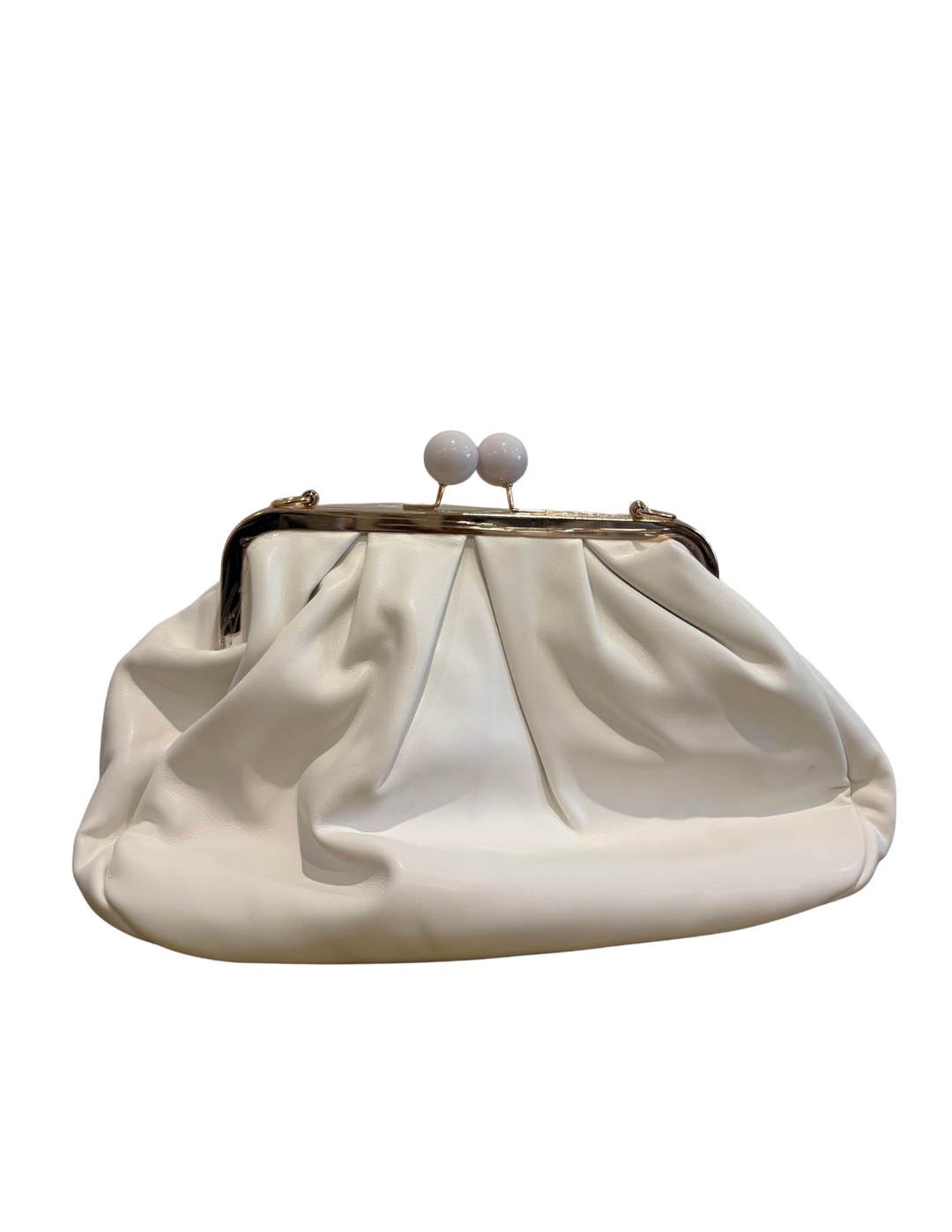 The Milan Ruched Clasp Pouch