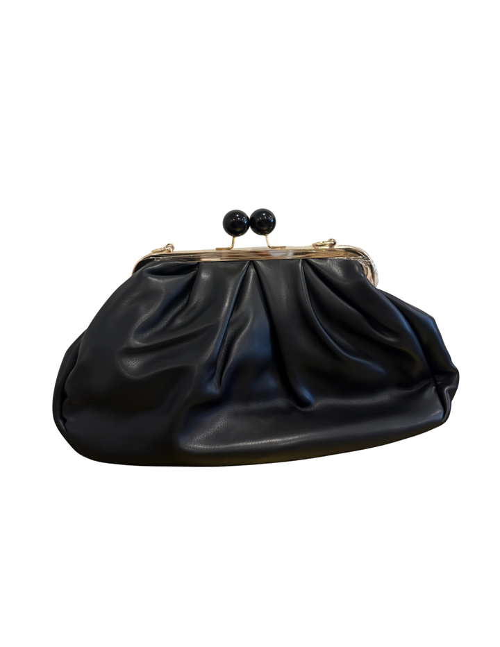 The Milan Ruched Clasp Pouch