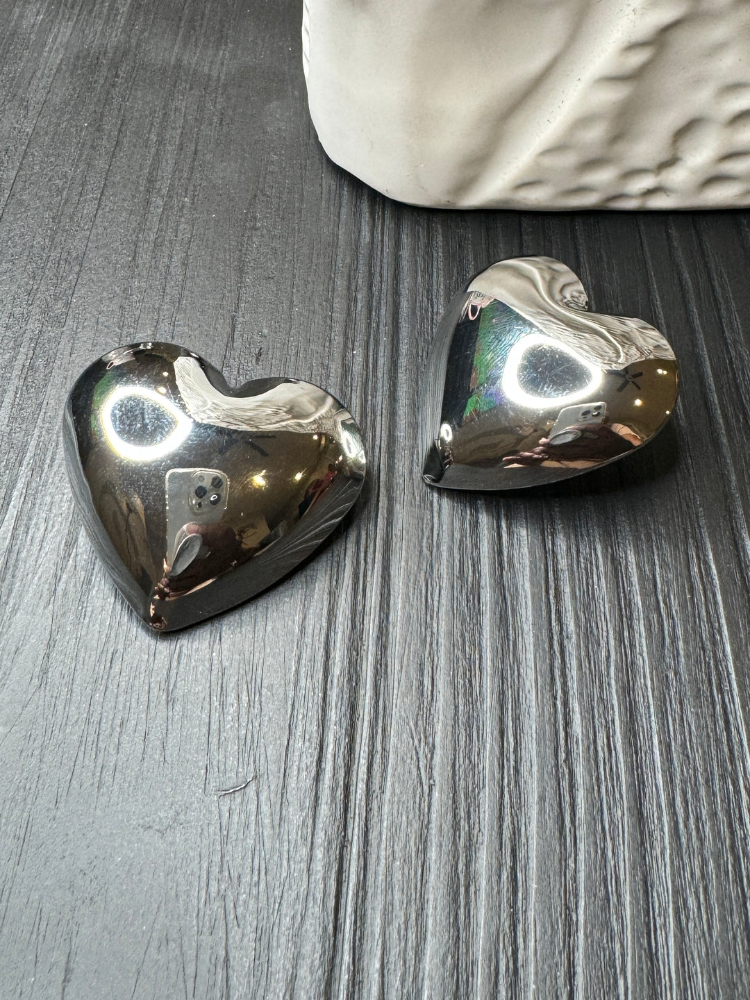 Solid Heart Shape Earrings