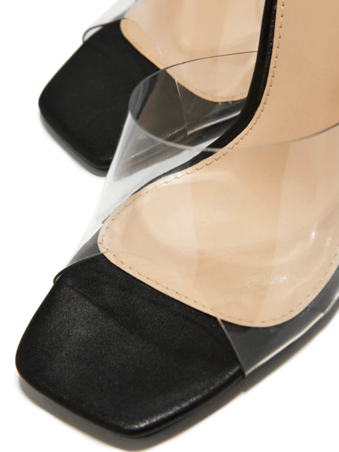 Itzy Clear Mules (Black)