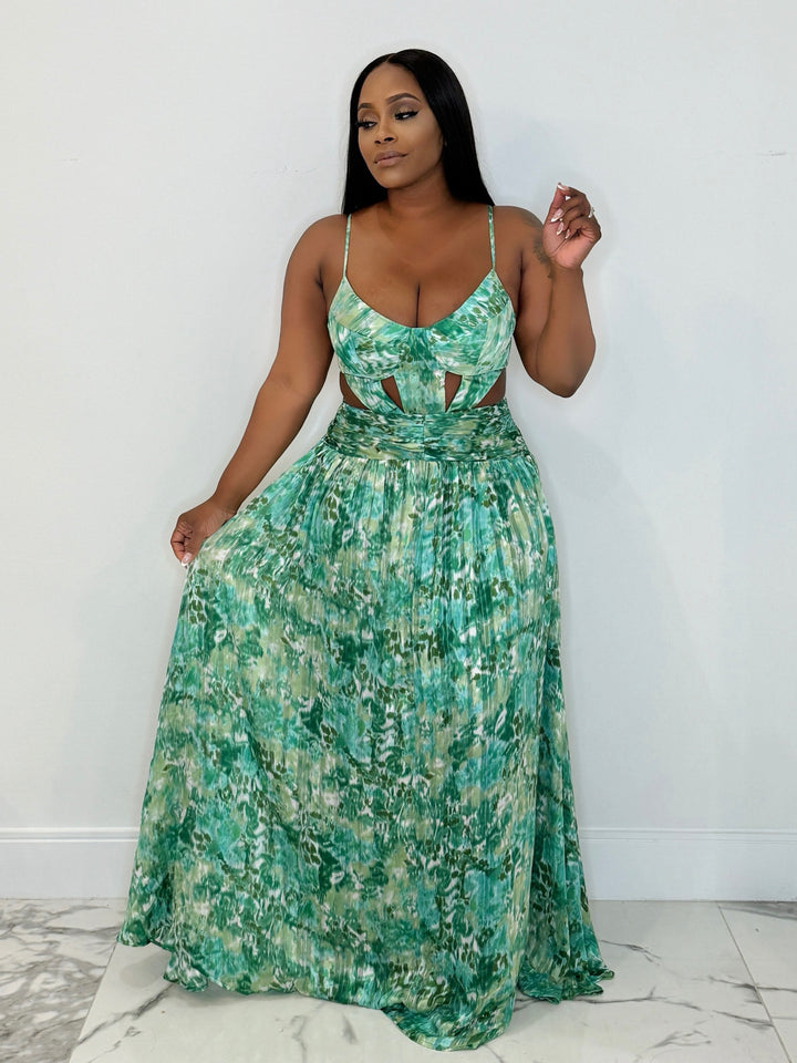 Chasing Waters Cut Out Maxi (Green)