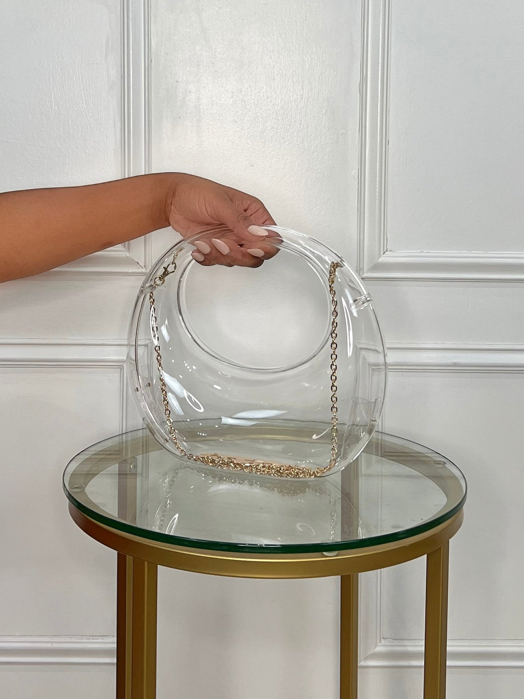 Bess Round Clear Bag (Clear)