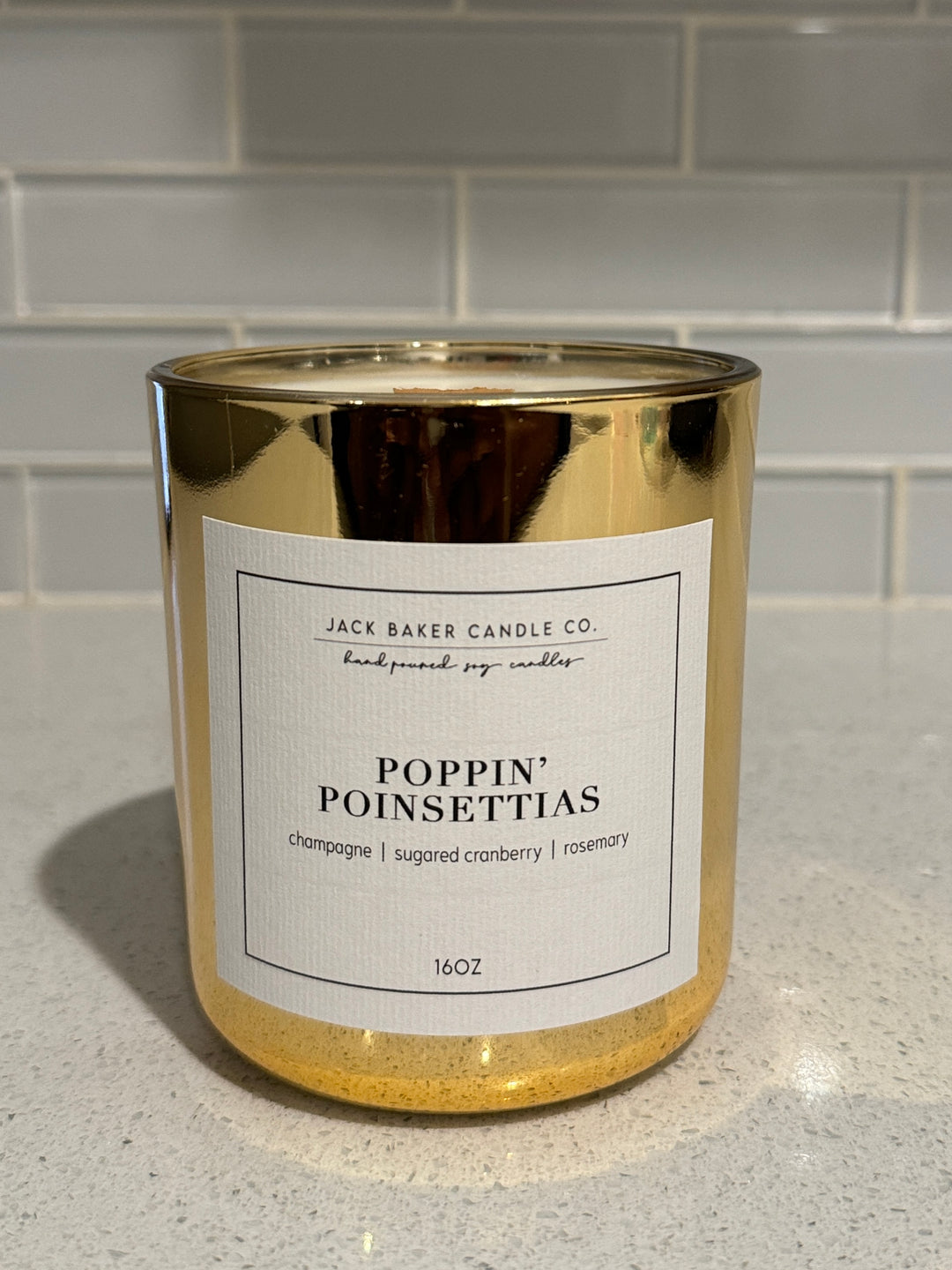 Poppin Poinsettias Soy Luxury Candle