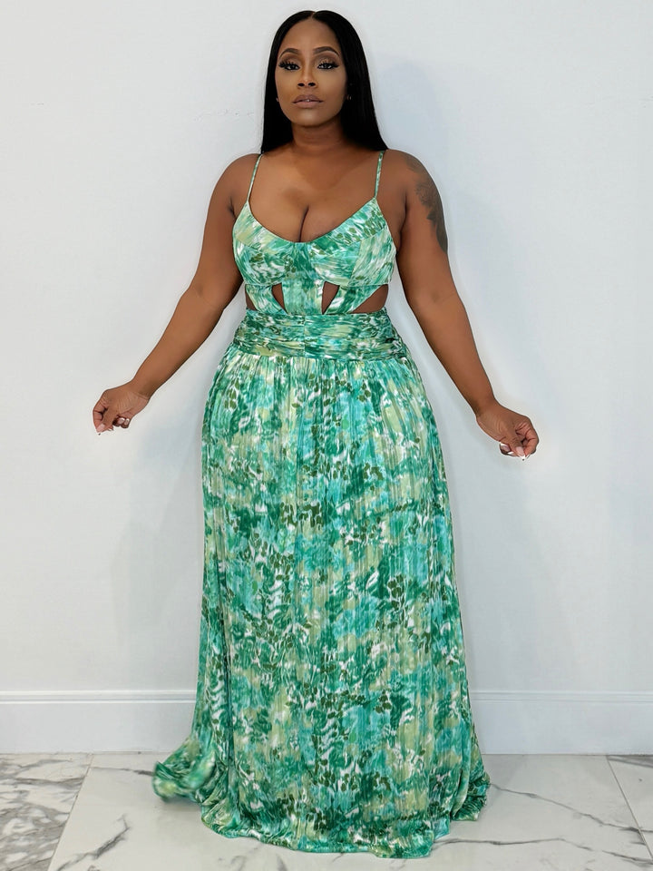 Chasing Waters Cut Out Maxi (Green)