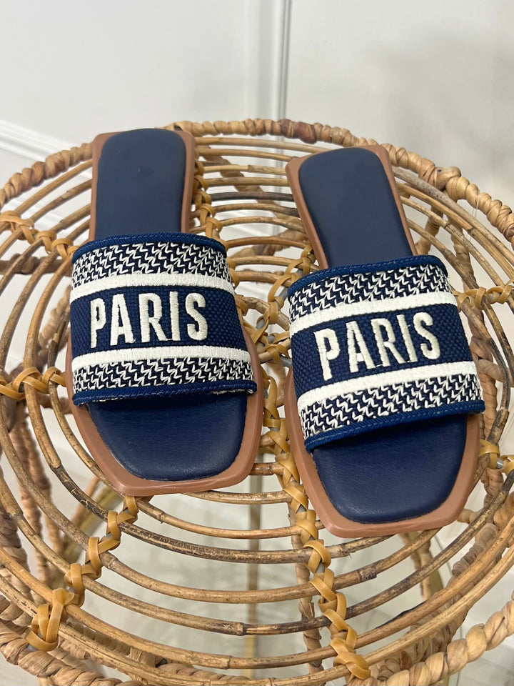 Paris Chic Sandals (Blue)