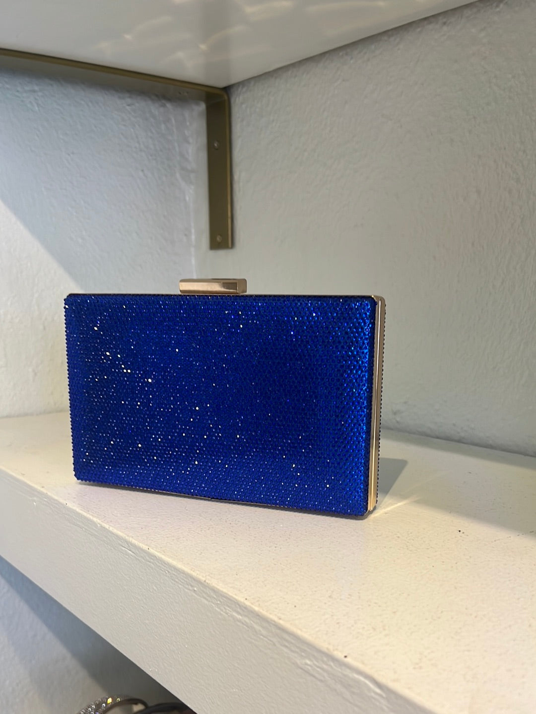 Square Crystal Clutch(Royalblue)