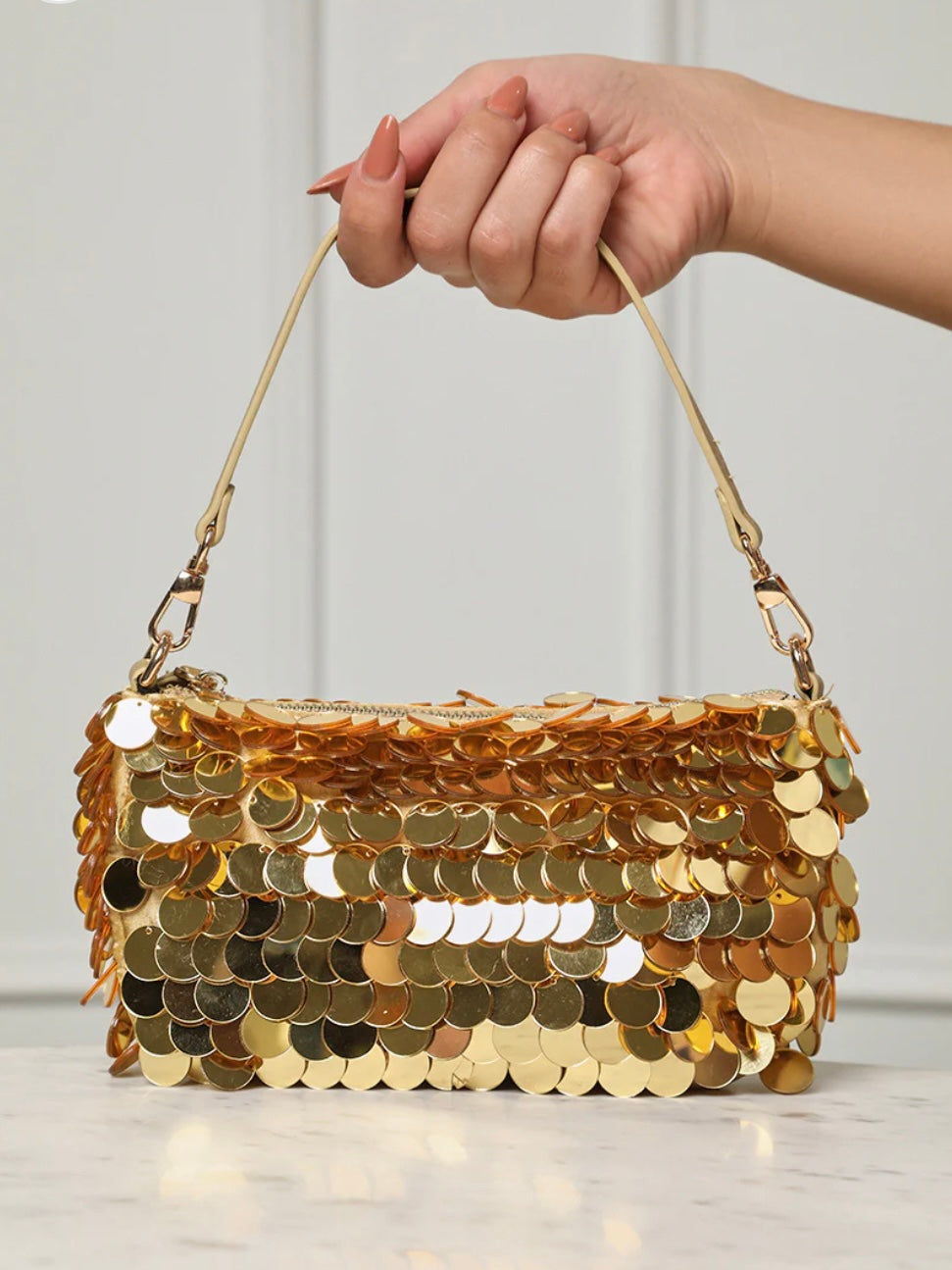 Disco Ball Mini Clutch Gold Polkadotz Boutique