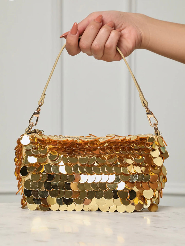 Disco Ball Mini Clutch (Gold