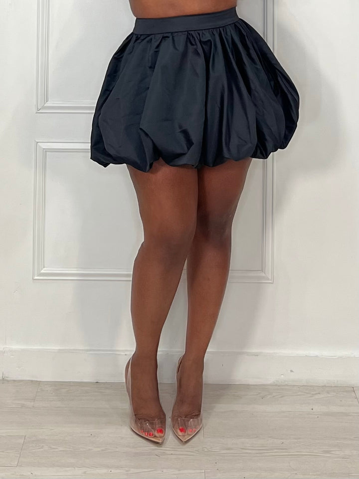 Balloon Mini Skirt (Black)