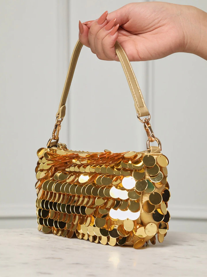 Disco Ball Mini Clutch (Gold