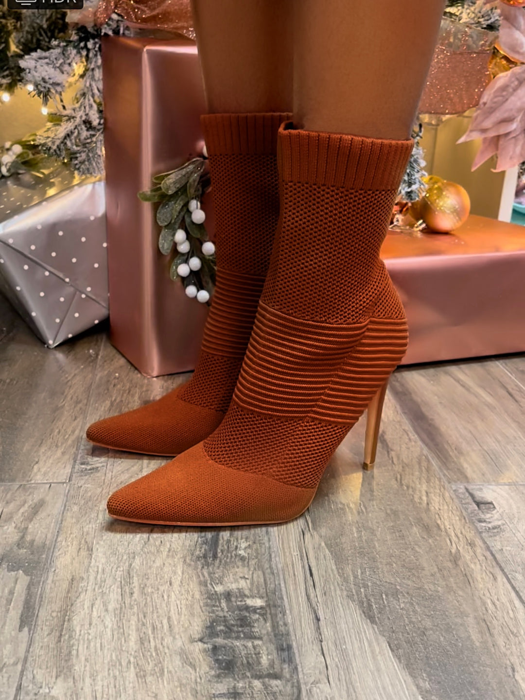 The Classic Sock Booties (Brown)
